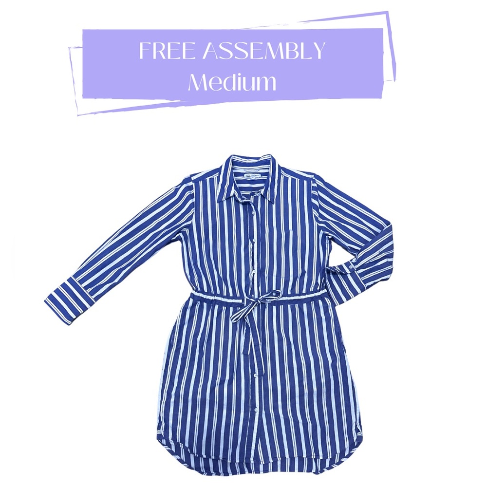 Free Assembly Button Down Dress. Size:M